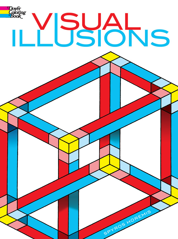 Visual illusions complicated design coloring book