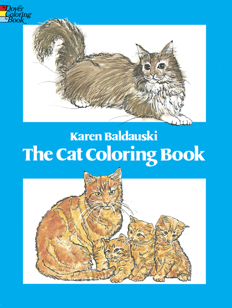 Cat coloring book for teens and adults