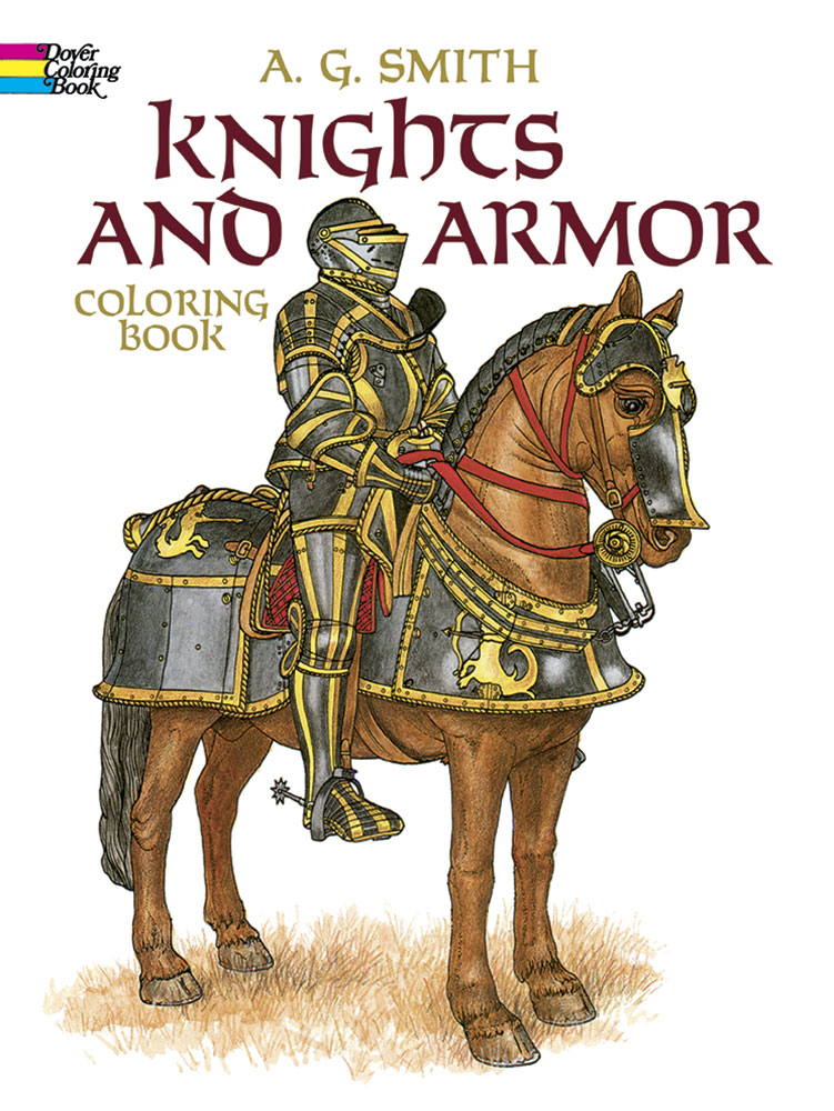 Knights and armor teen coloring book