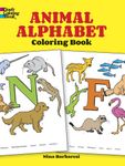 Animal alphabet letters coloring book