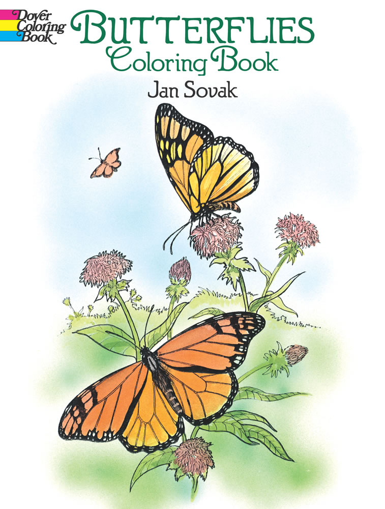 Butterflies coloring book for adults