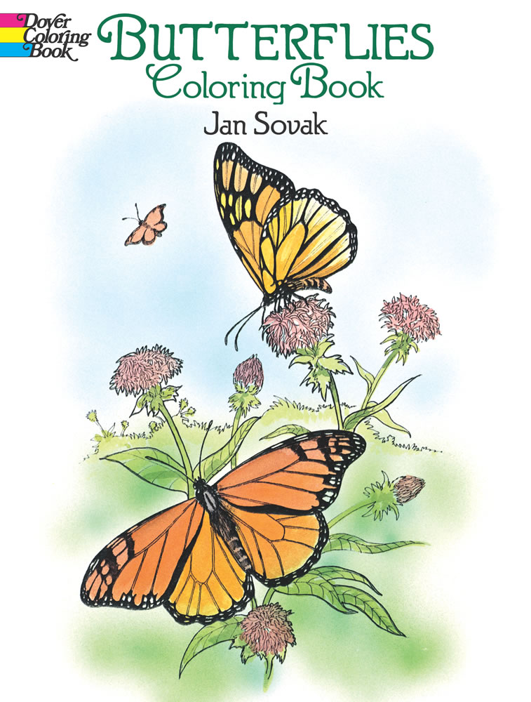 Butterflies coloring book