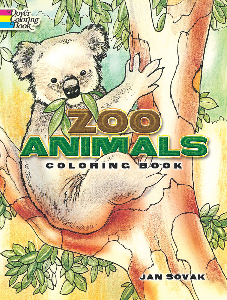 Zoo animals coloring book