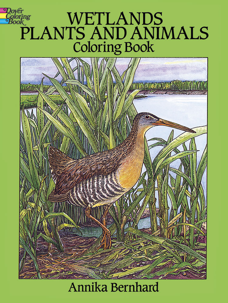 animals and plants adult coloring book