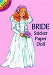 Bride paper doll sticker book