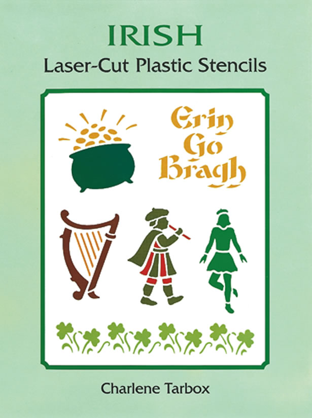 Irish designs craft stencils book