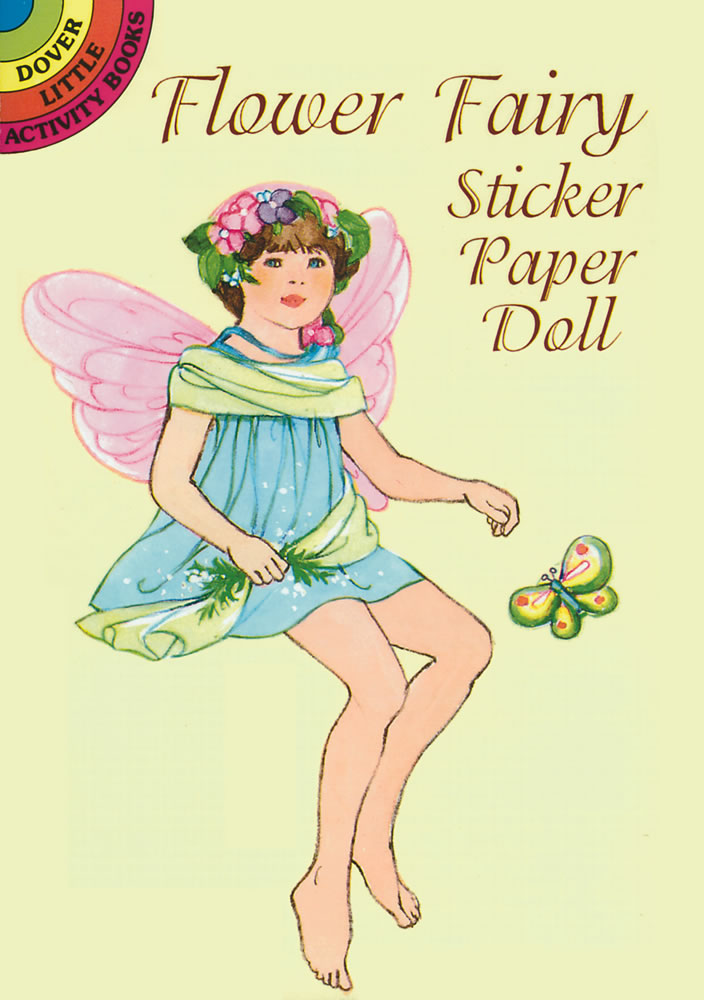 garden fairy sticker paper doll book