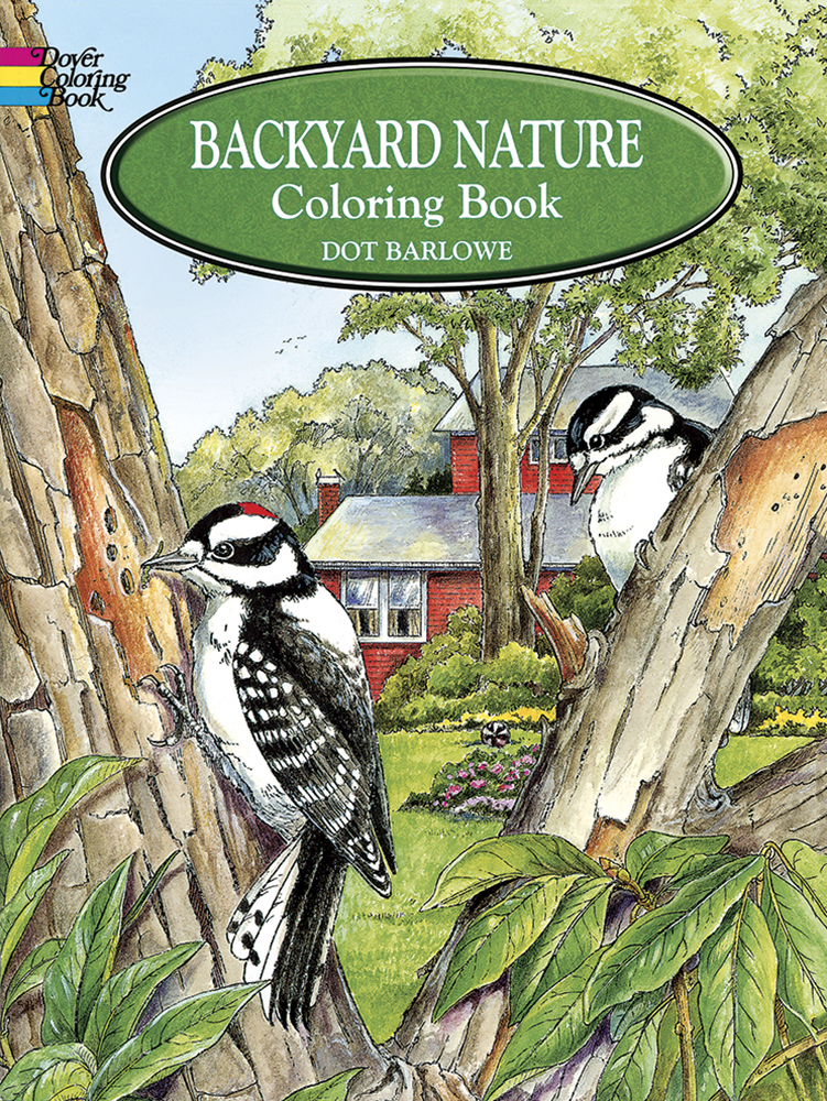 Backyard Nature coloring book by dover
