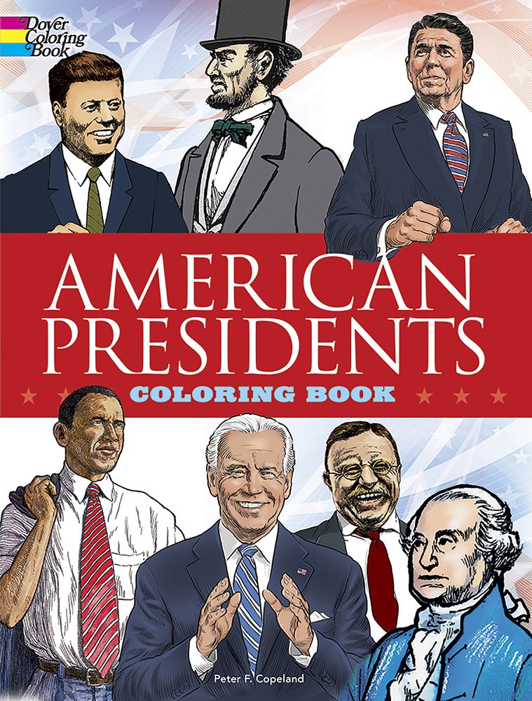 American Presidents coloring book