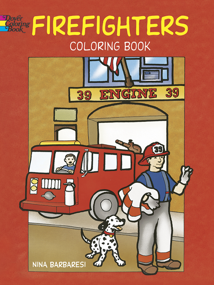 Hero firefighters coloring book