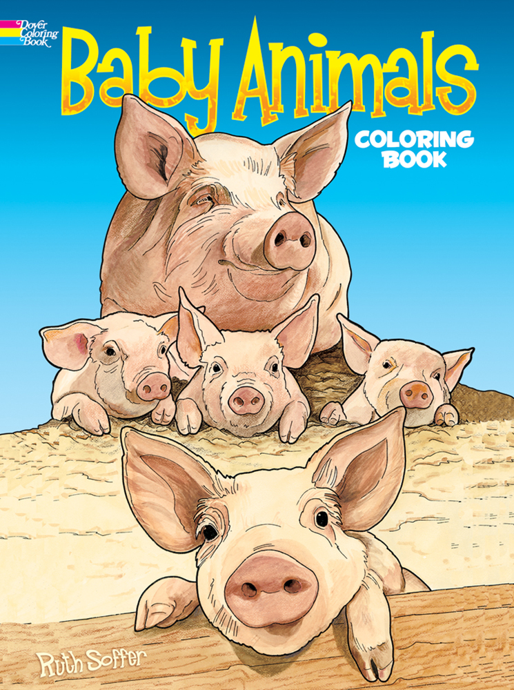 Baby animals coloring book, Dover Publications