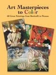 Fine art paintings coloring book for adults