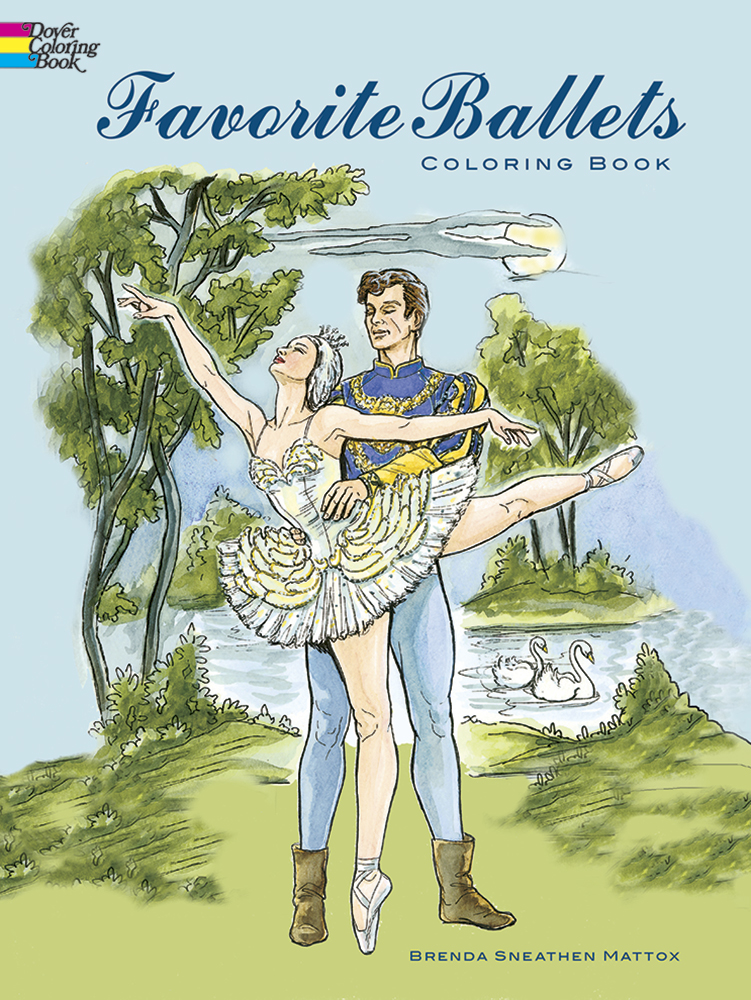 Ballet coloring book for adults and teens