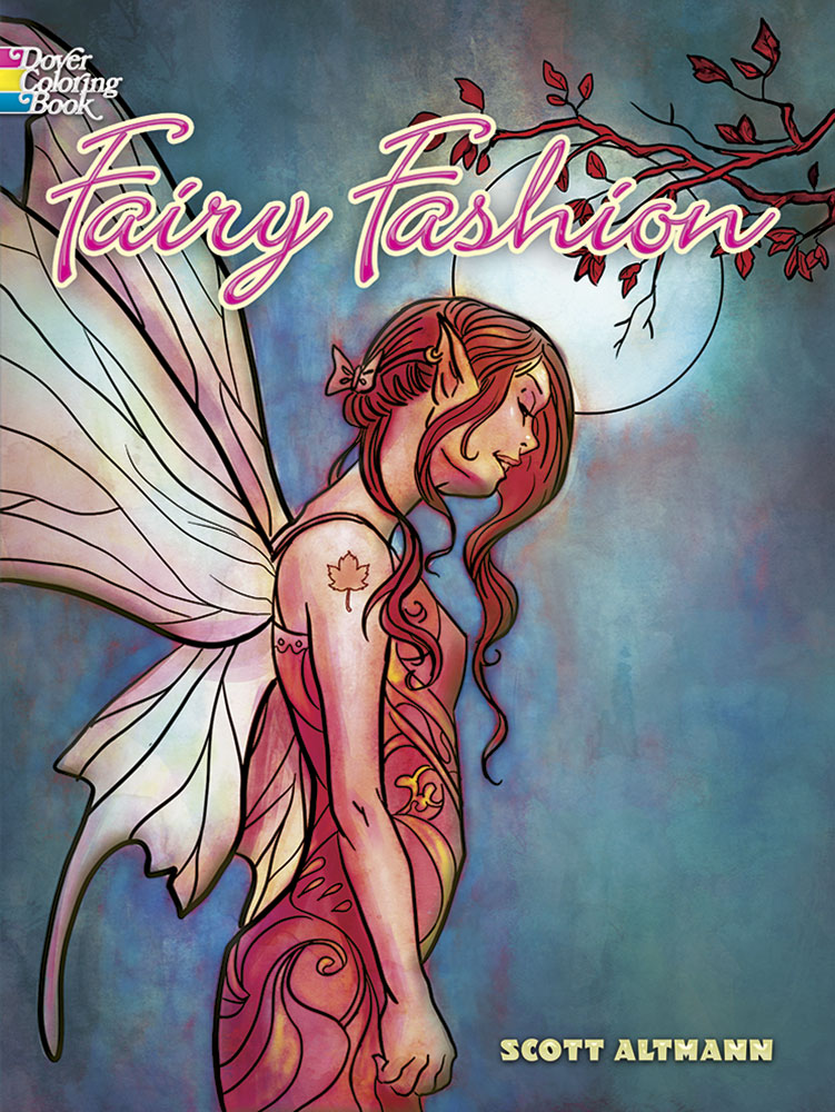 Fairies fashion coloring book