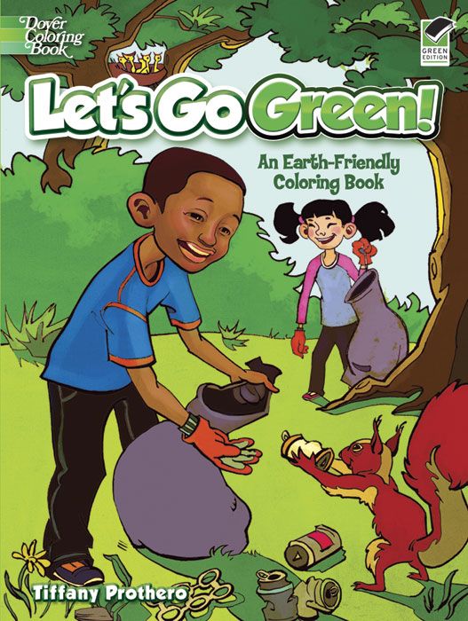 Go green Earth friendly coloring book for kids