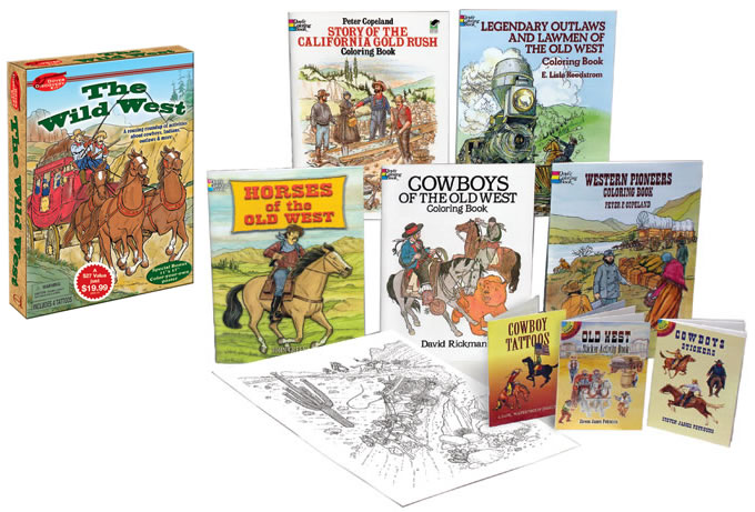 Wild West coloring and activity kit