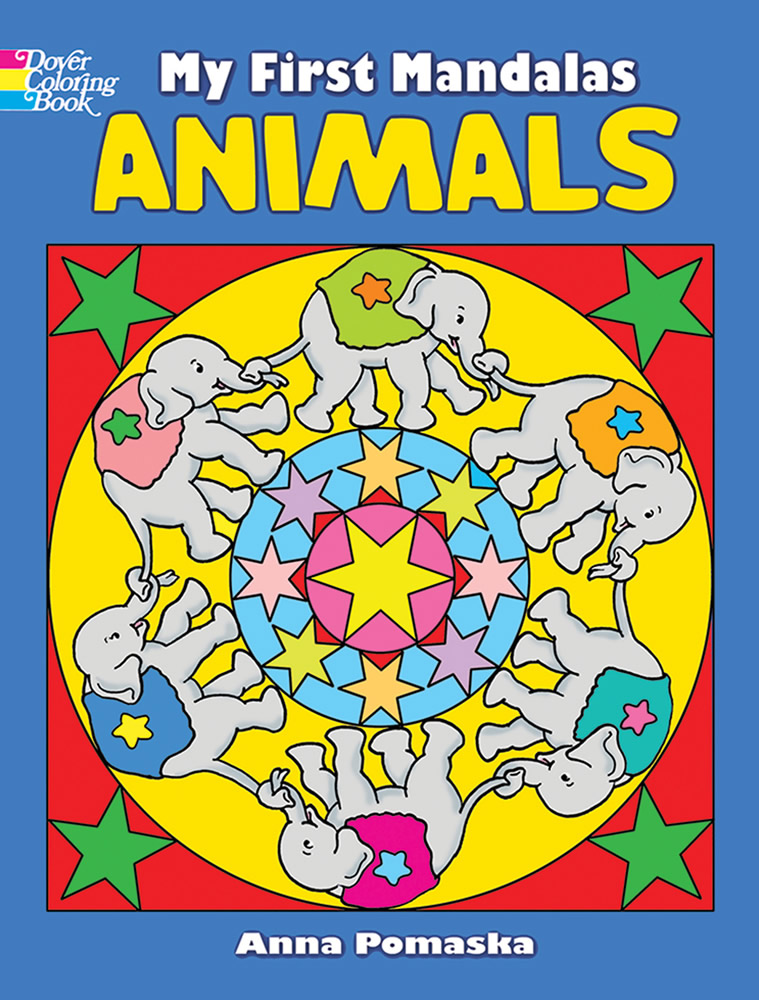 Cute animal mandalas coloring book