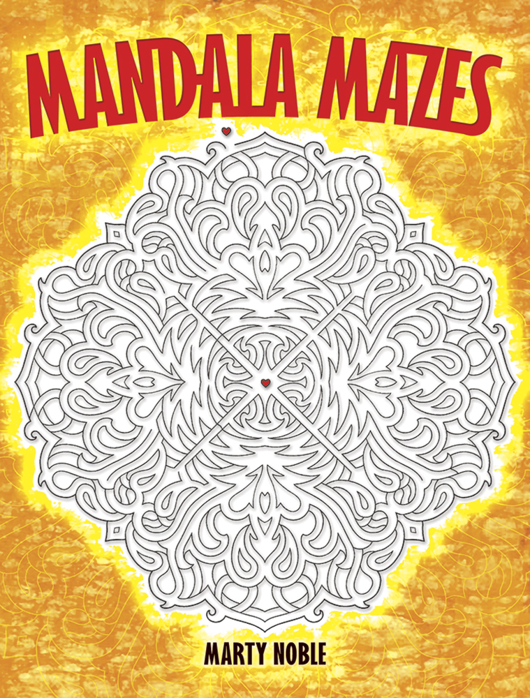 Mandala mazes activity and coloring book