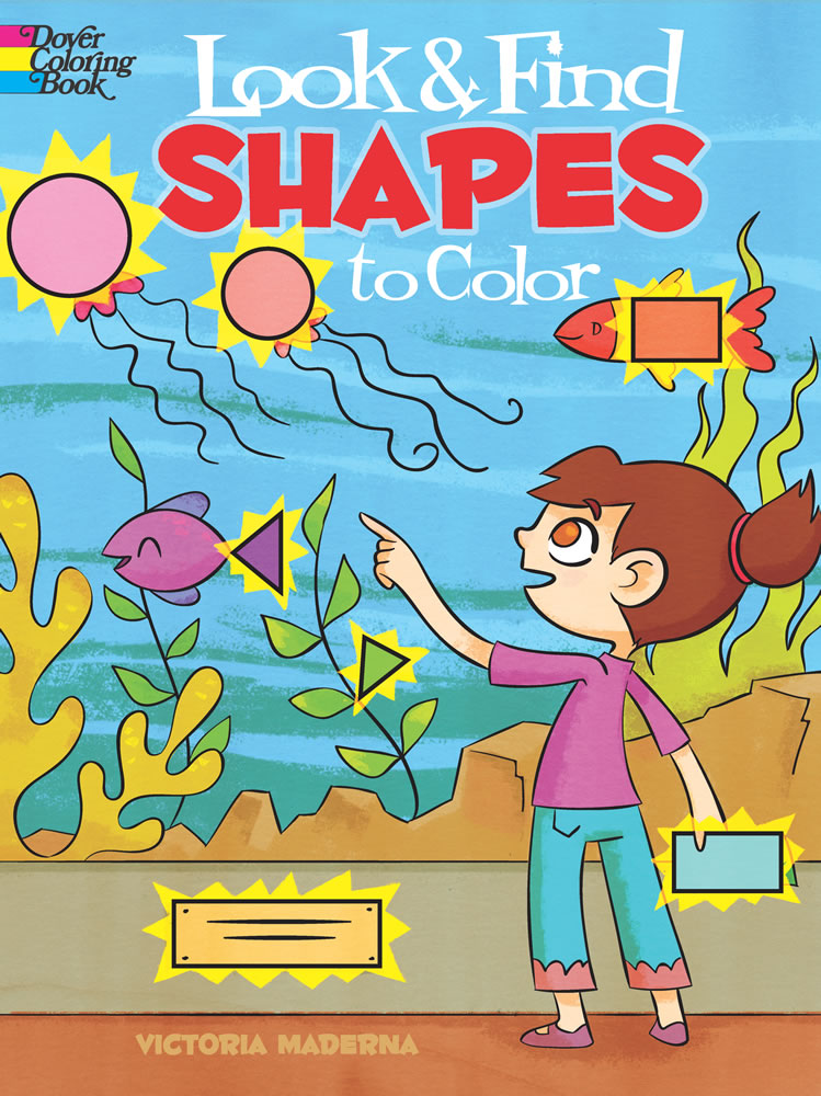 Find and color shapes activity book