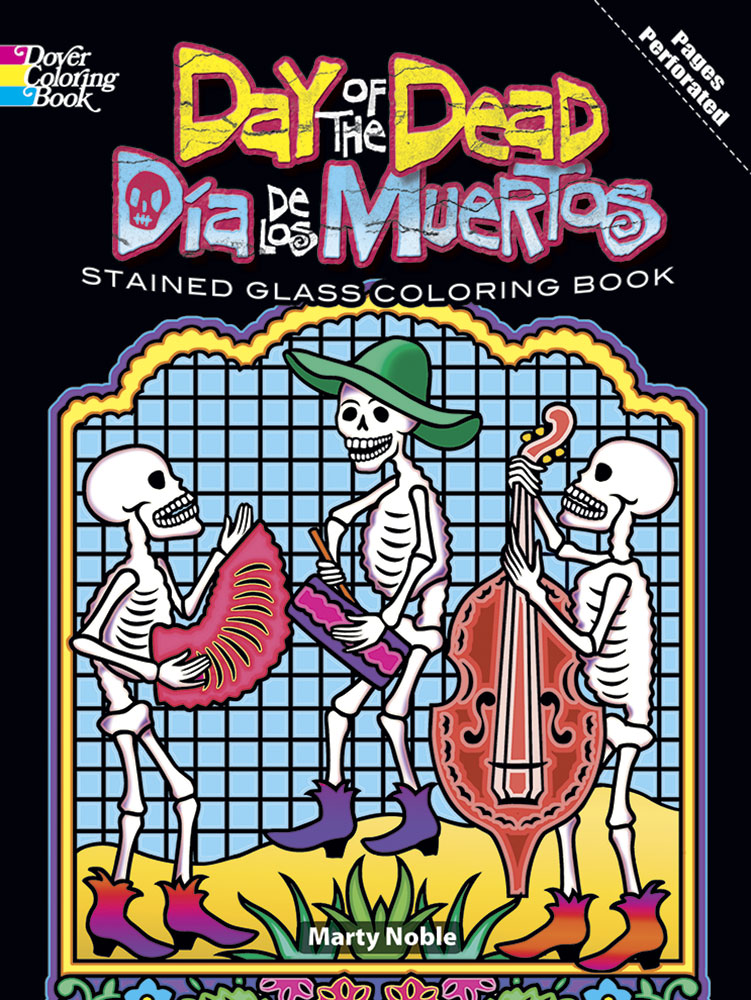 Day of the Dead coloring book dia de los muertos