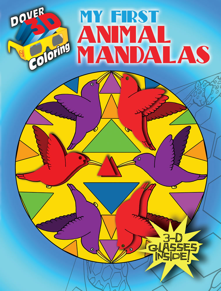 Simple animal mandalas to color in 3D