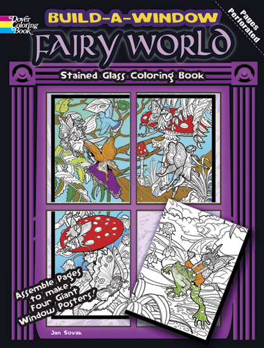 Fairy World build a window coloring poster book