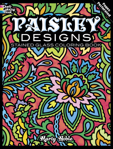 Paisley Designs Stained Glass Coloring Book