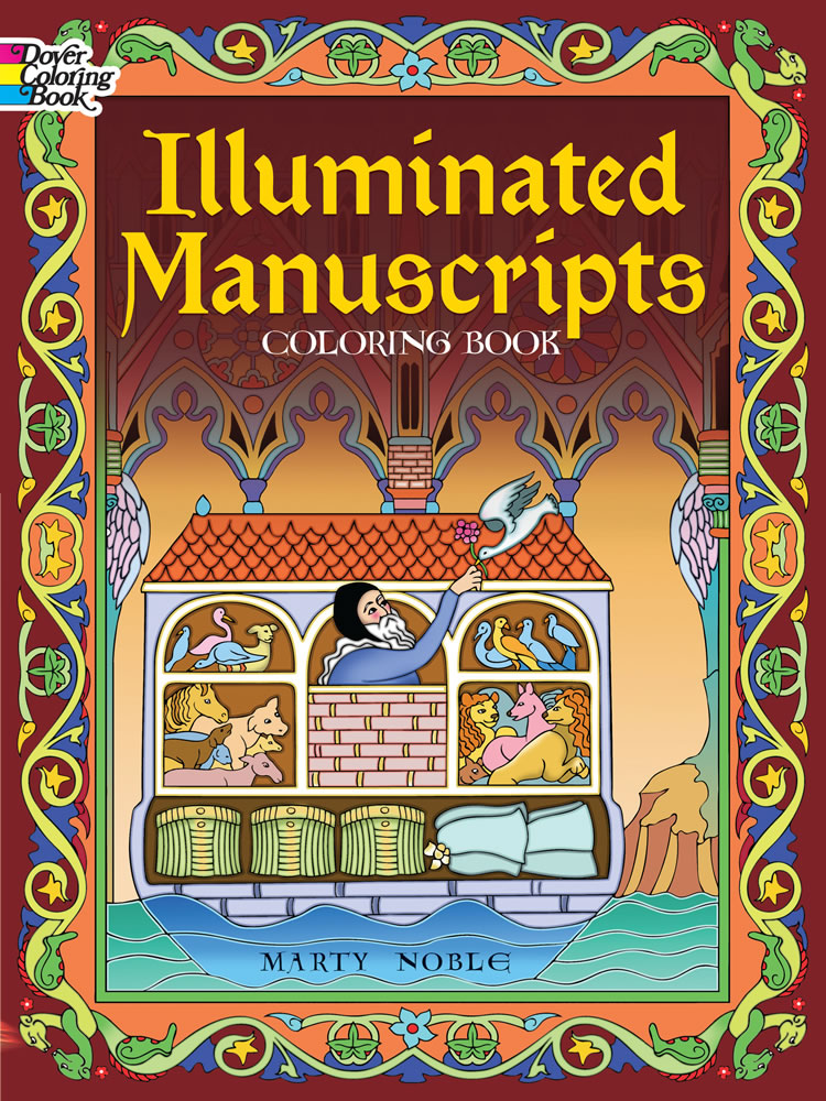 Illuminated manuscripts coloring book art