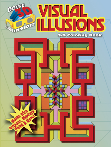 Visual illusions 3D coloring book