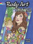 Body art design tattoo coloring book