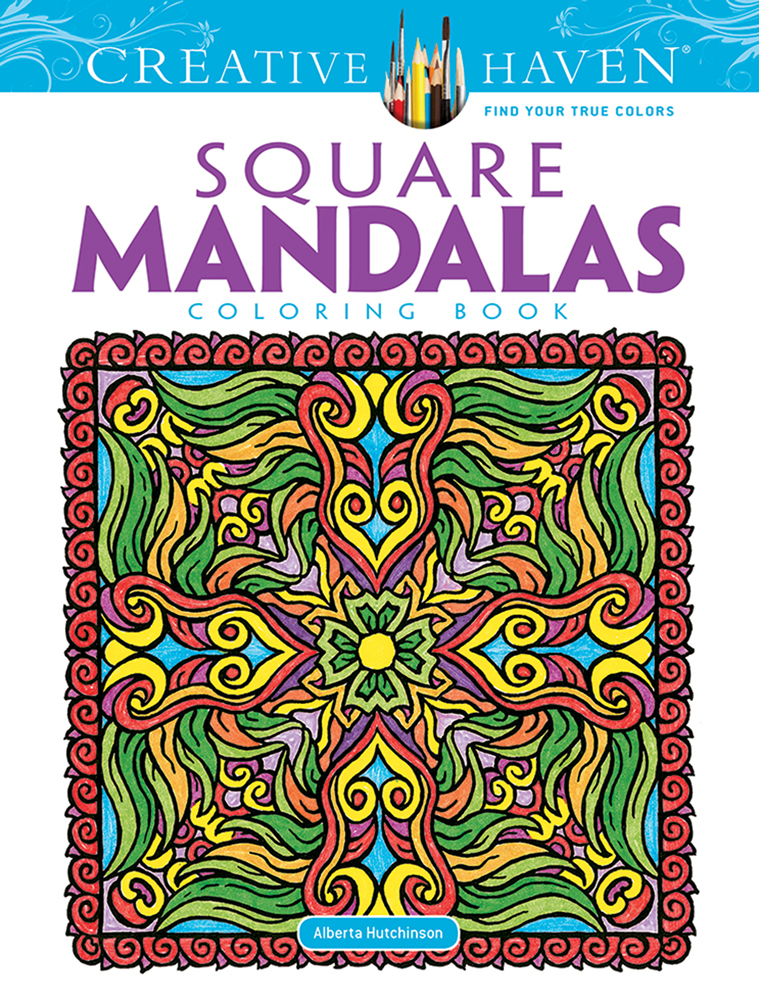 Creative Haven Square Mandalas Coloring Book