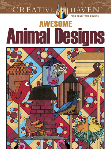 Awesome Animal Designs Coloring Book