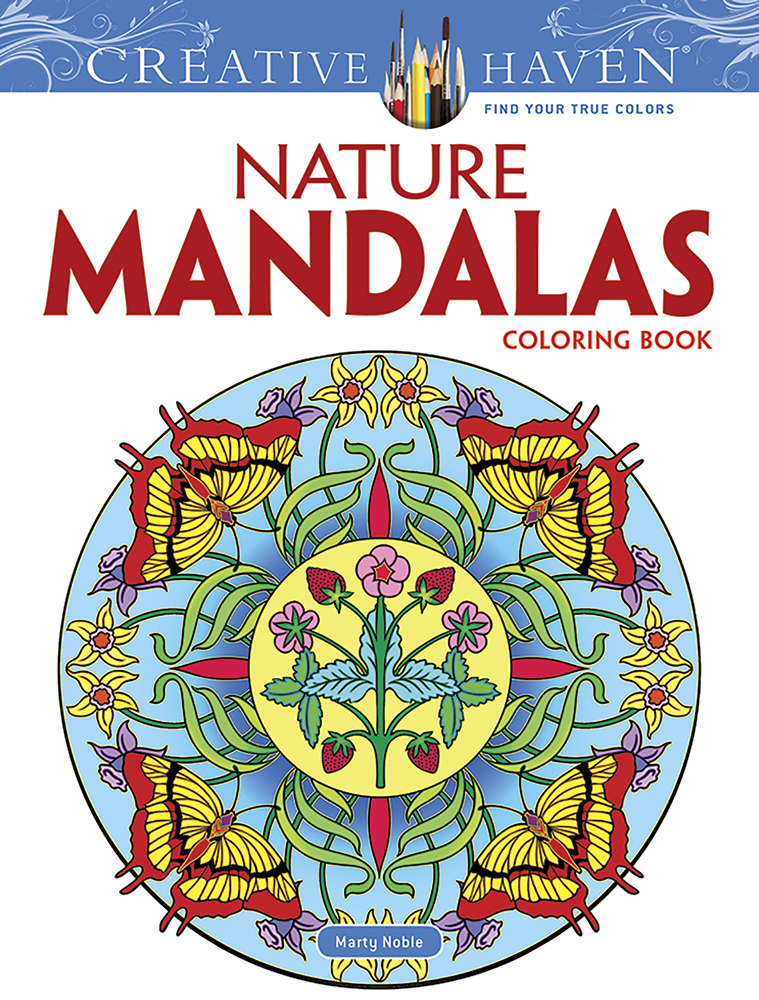 Nature mandalas creative haven coloring book