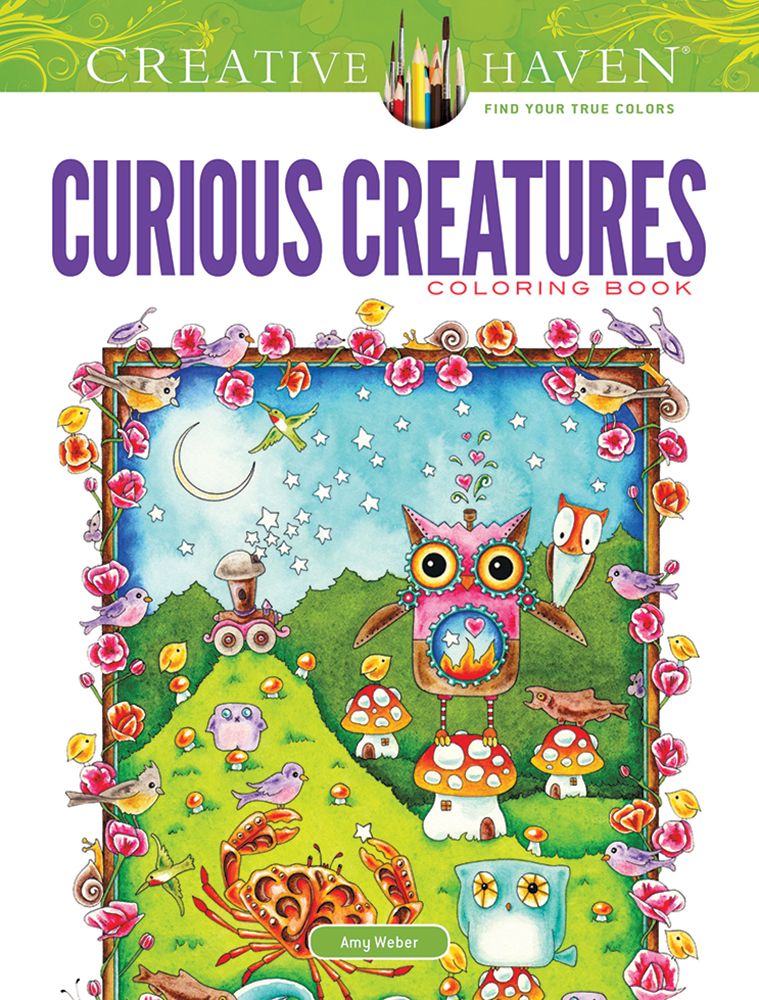 Creative curious creatures coloring book