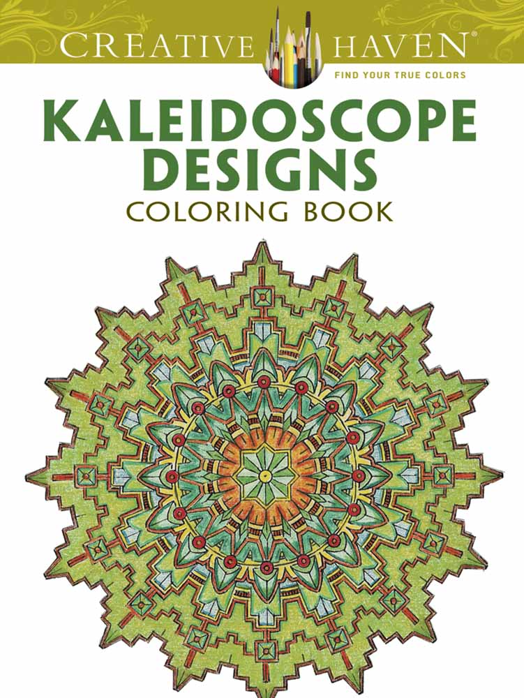 Kaleidoscope design coloring book