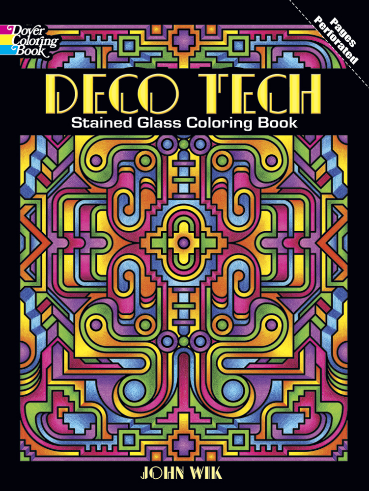 deco tech coloring design book