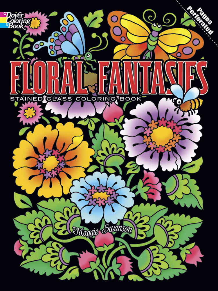 Floral fantasy coloring book