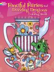 Fairies and dragons fantasy coloring book