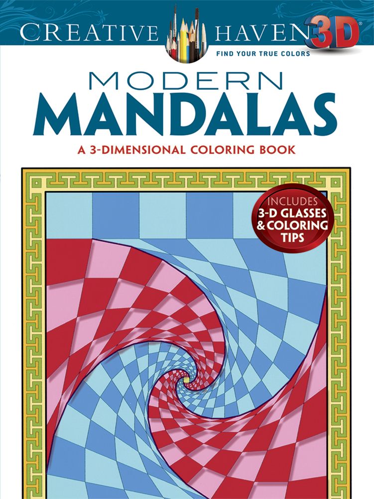modern mandala design trip coloring book