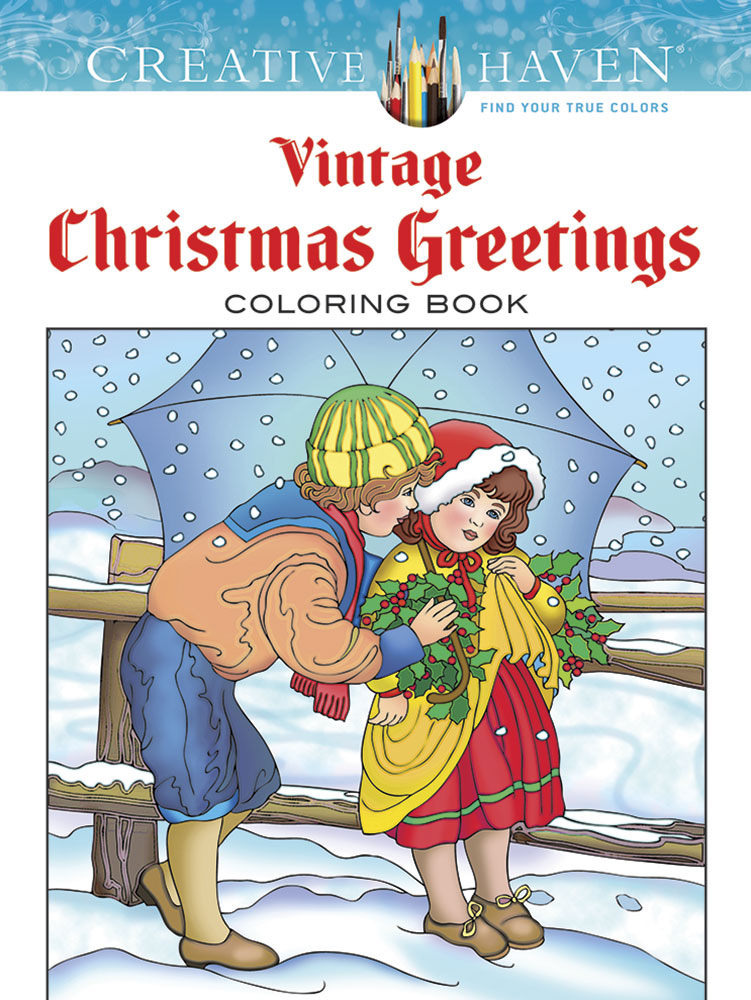 vintage christmas coloring book
