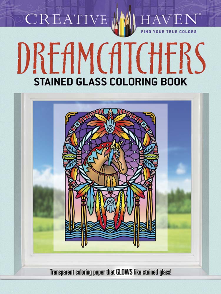 Dreamcatchers Stained Glass Coloring Book