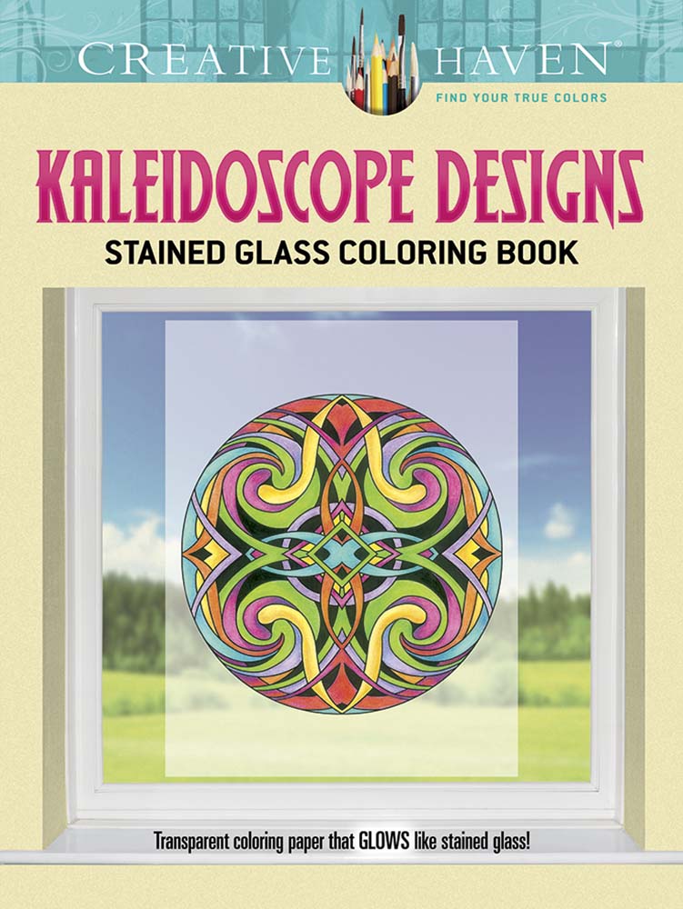 Kaleidoscope Designs For Coloring Creative Haven Stained Glass Book
