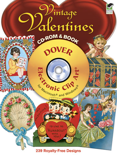 Vintage Valentine clip art collection from Dover