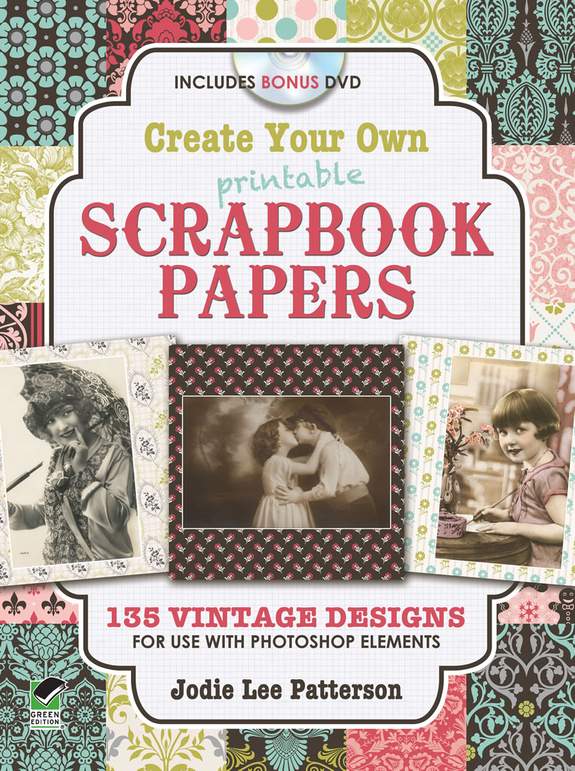 Design vintage scrapbook papers clip art DVD