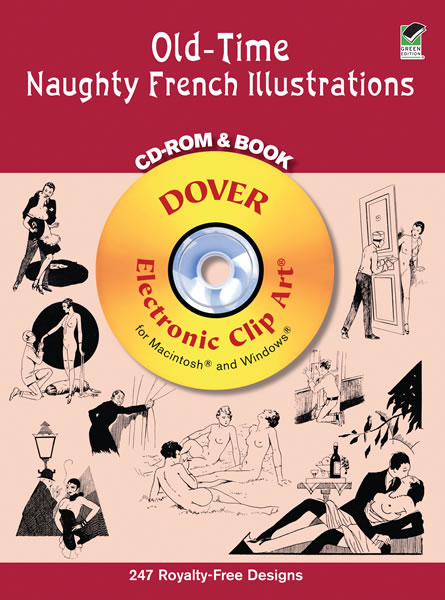 Naughty nude coloring pages, vintage French illustrations