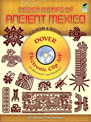 Mexico design motifs clip art and book