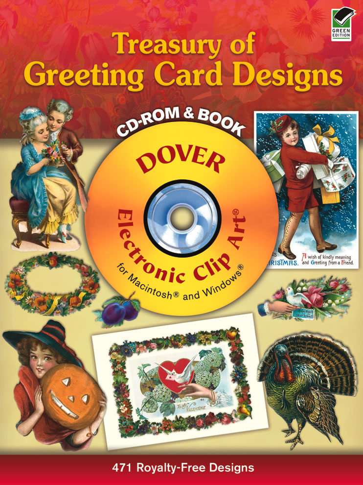 Vintage greeting card graphics cd and book