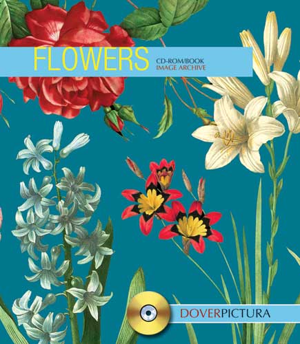 Flower graphics on CDROM by Dover Pictura