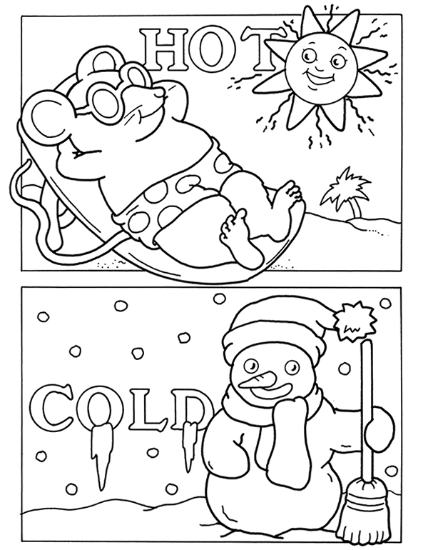 hot weather coloring