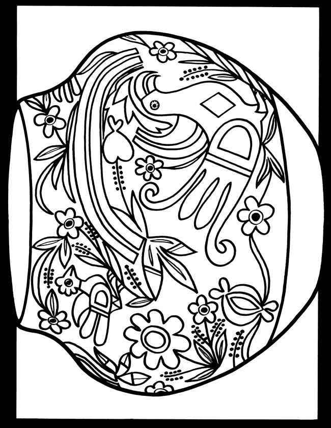 coloring pages native american pottery - photo #21
